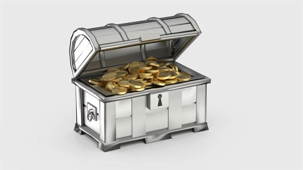 Modélisation d'un coffre en lowpoly